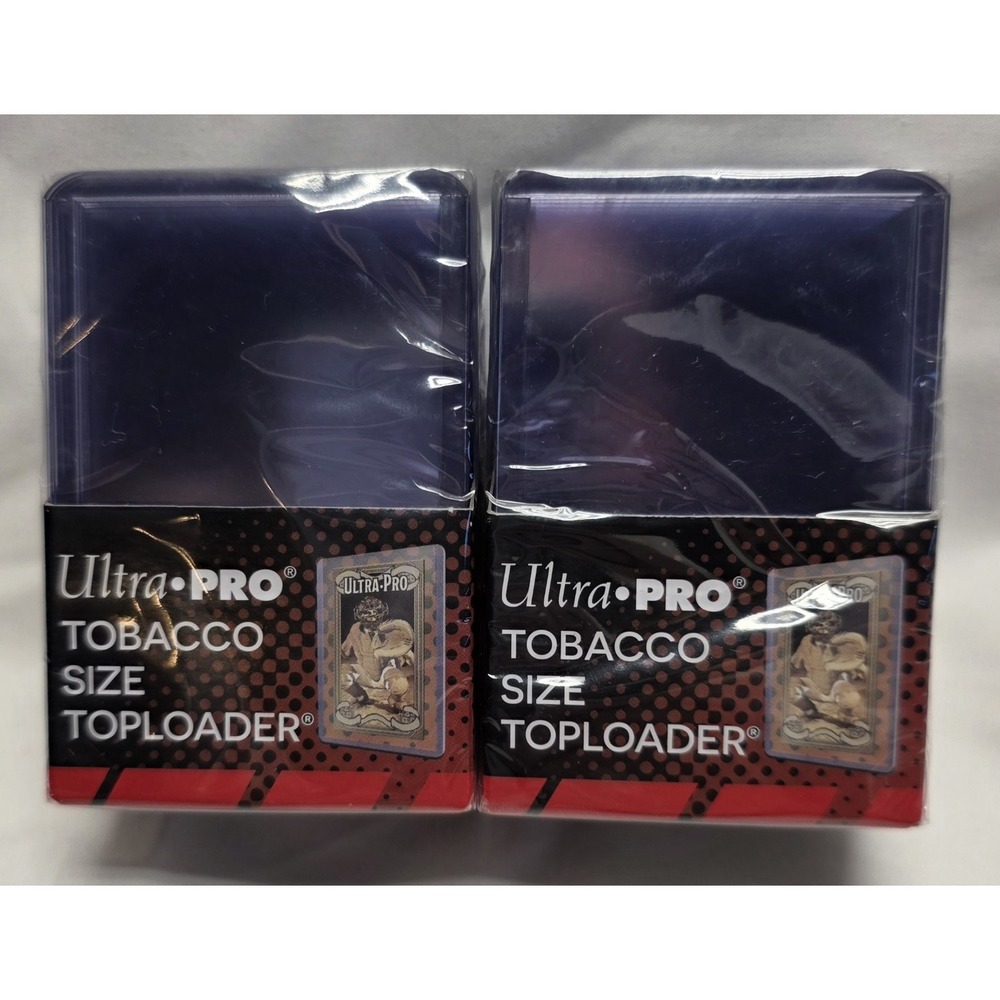 50 Ultra Pro Tobacco Size Toploader‎ Card Protectors Sleeves 25 Count X 2